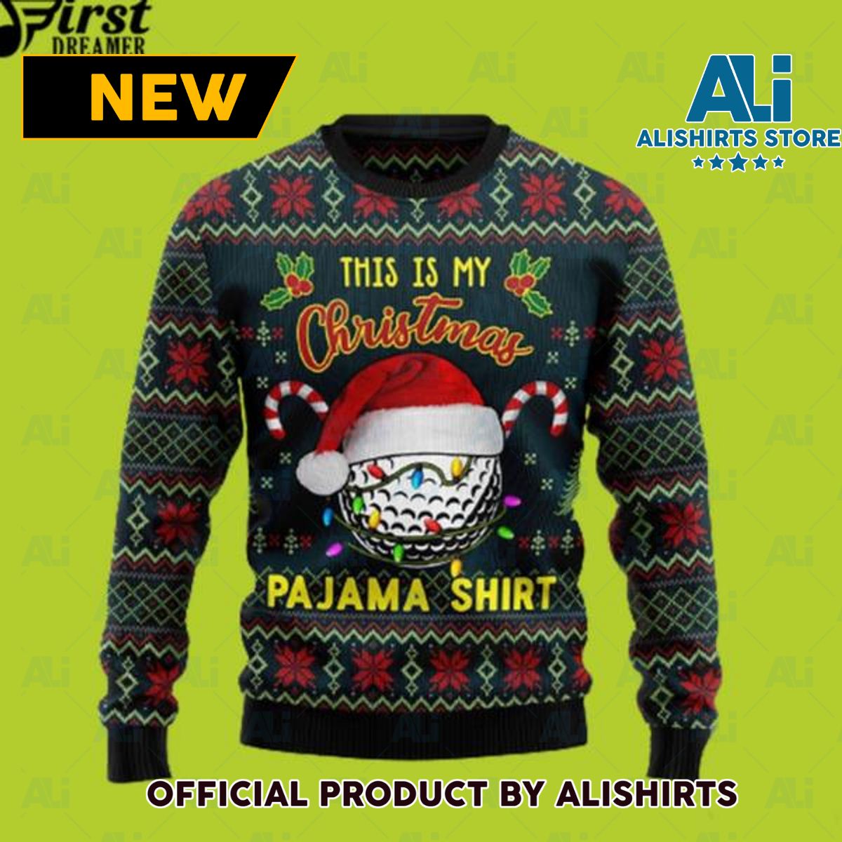 Golf Ugly Christmas Sweater Gift For Christmas