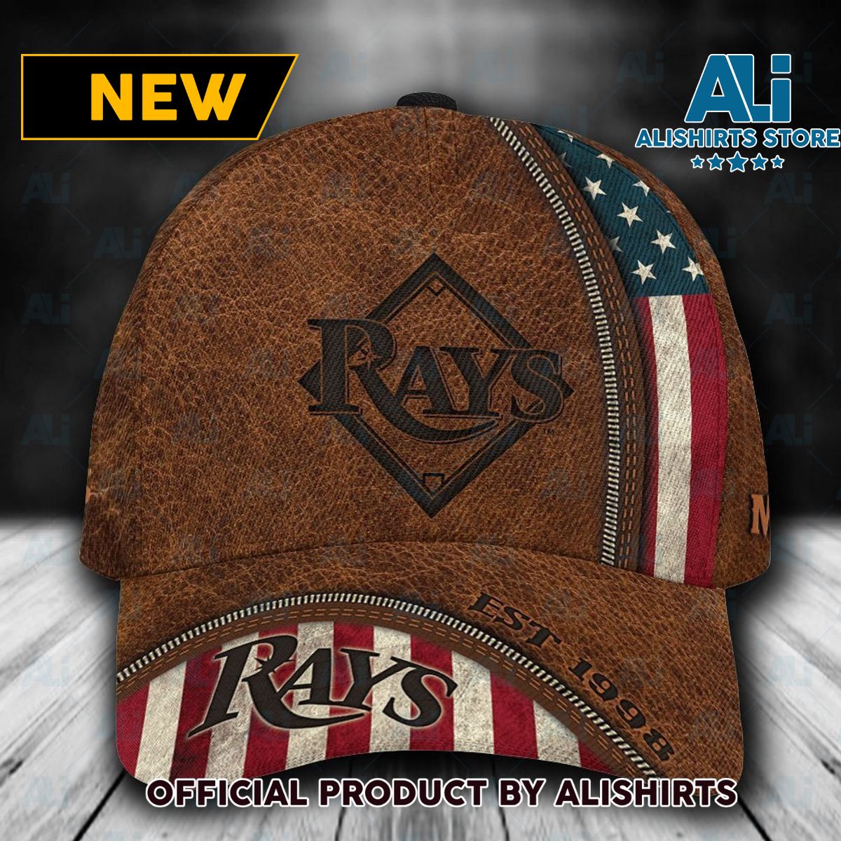 Personalized Tampa Bay Rays USA Flag Classic Cap3D Cap Luxury Custom Name