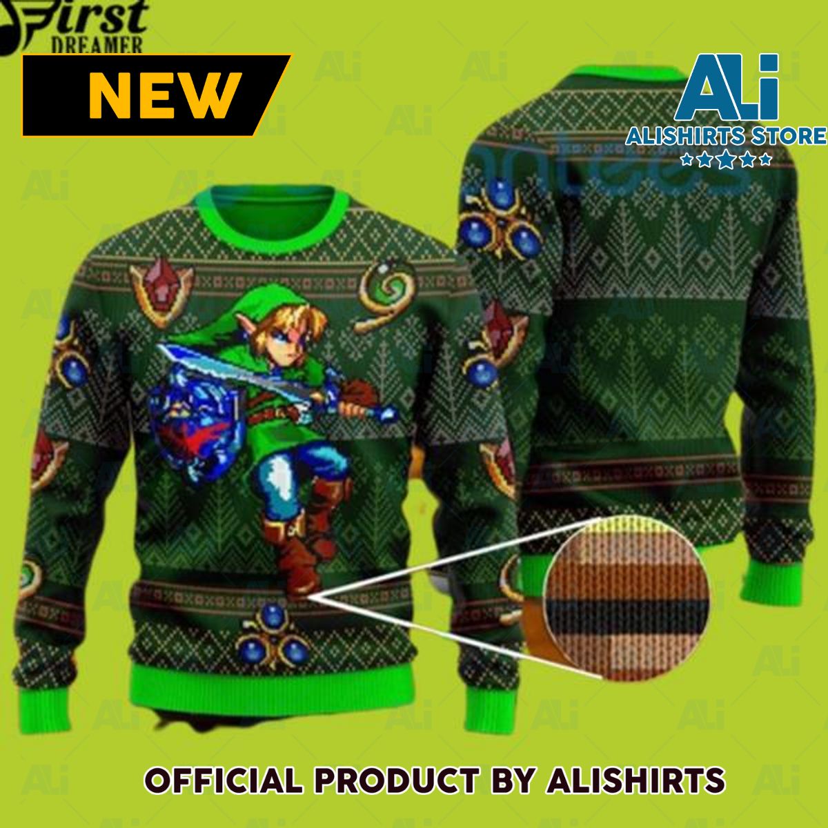 The Legend Of Zelda Ugly Christmas Sweater Gift For Xmas