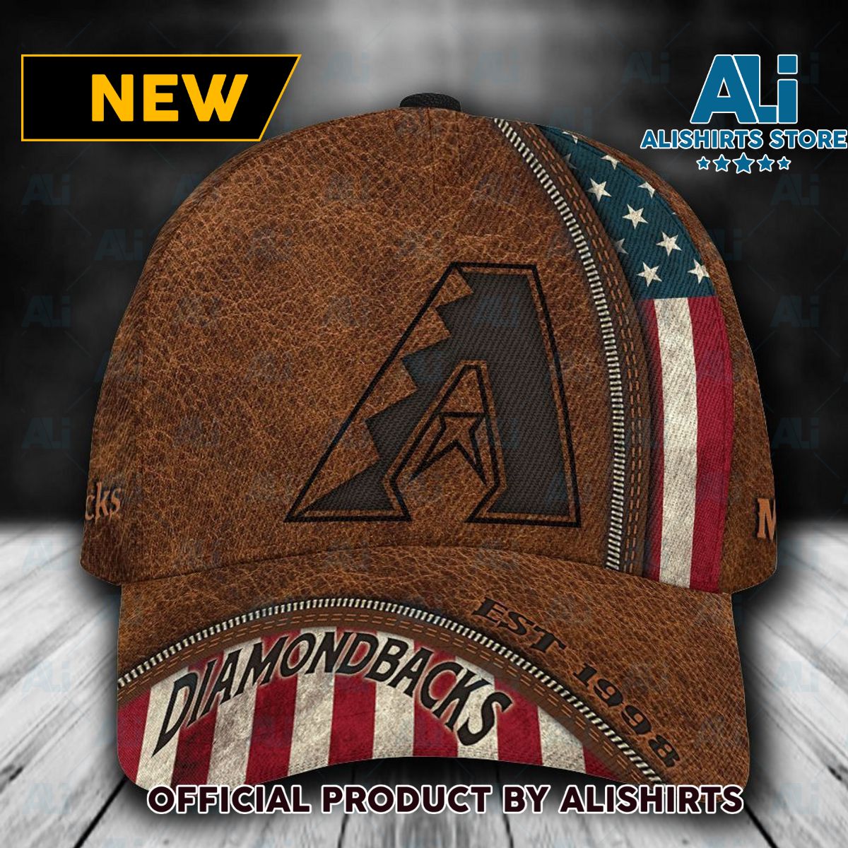 Personalized Arizona Diamondbacks USA Flag Classic Cap