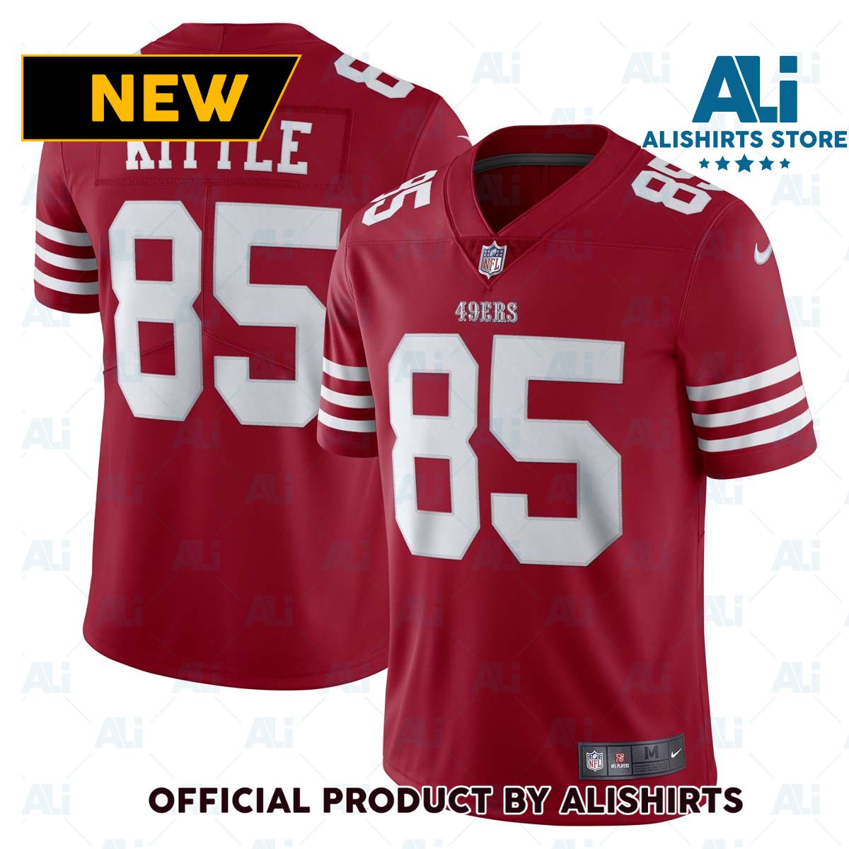 Nike San Francisco 49ers George Kittle  85 2022 Limited NFL Football Jersey