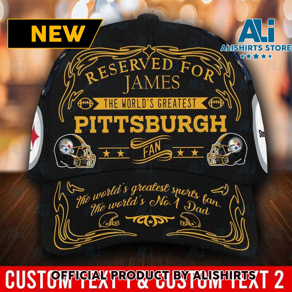 Personalized Pittsburgh Steelers World Greatest Fan Classic Cap