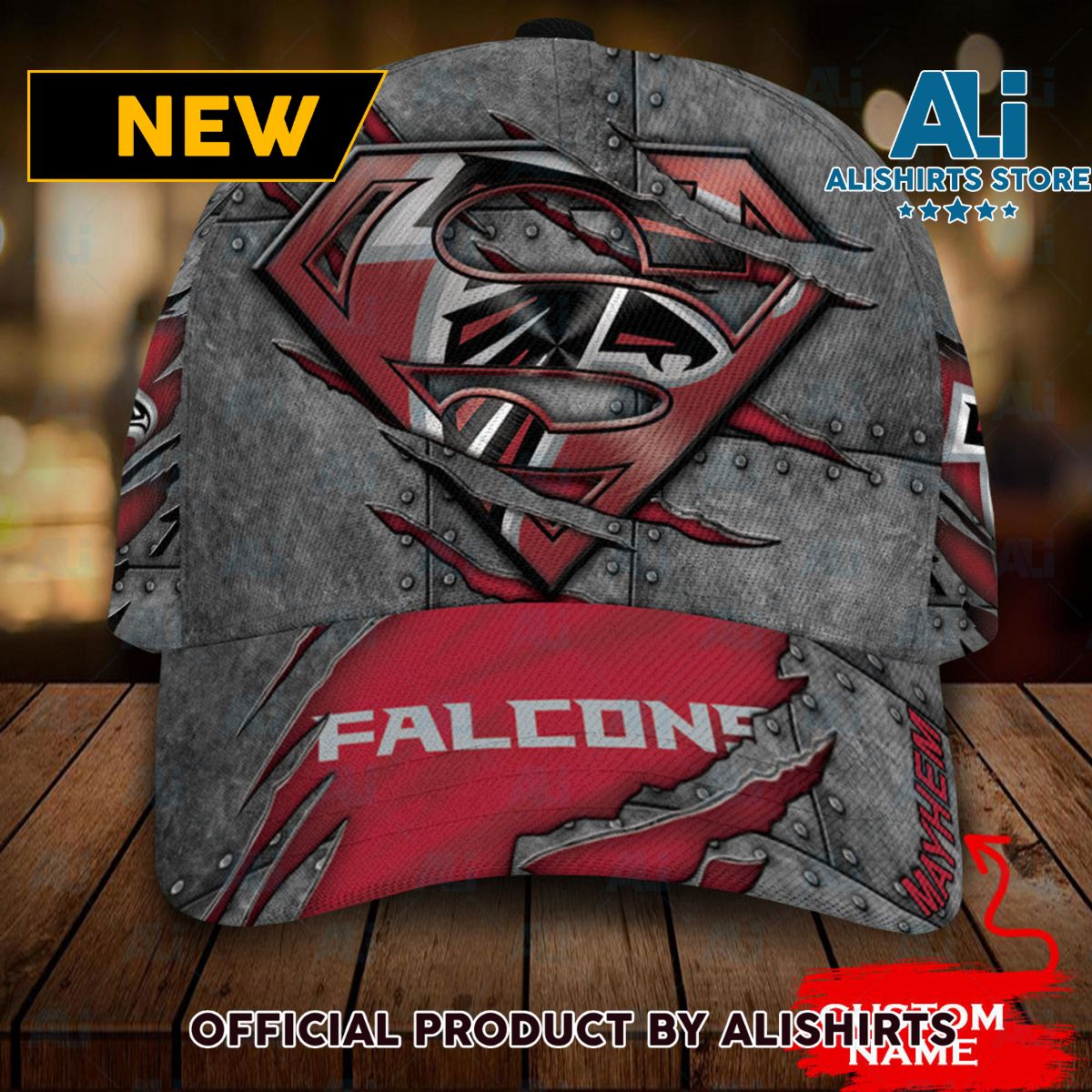 Personalized Atlanta Falcons Superman Classic Cap