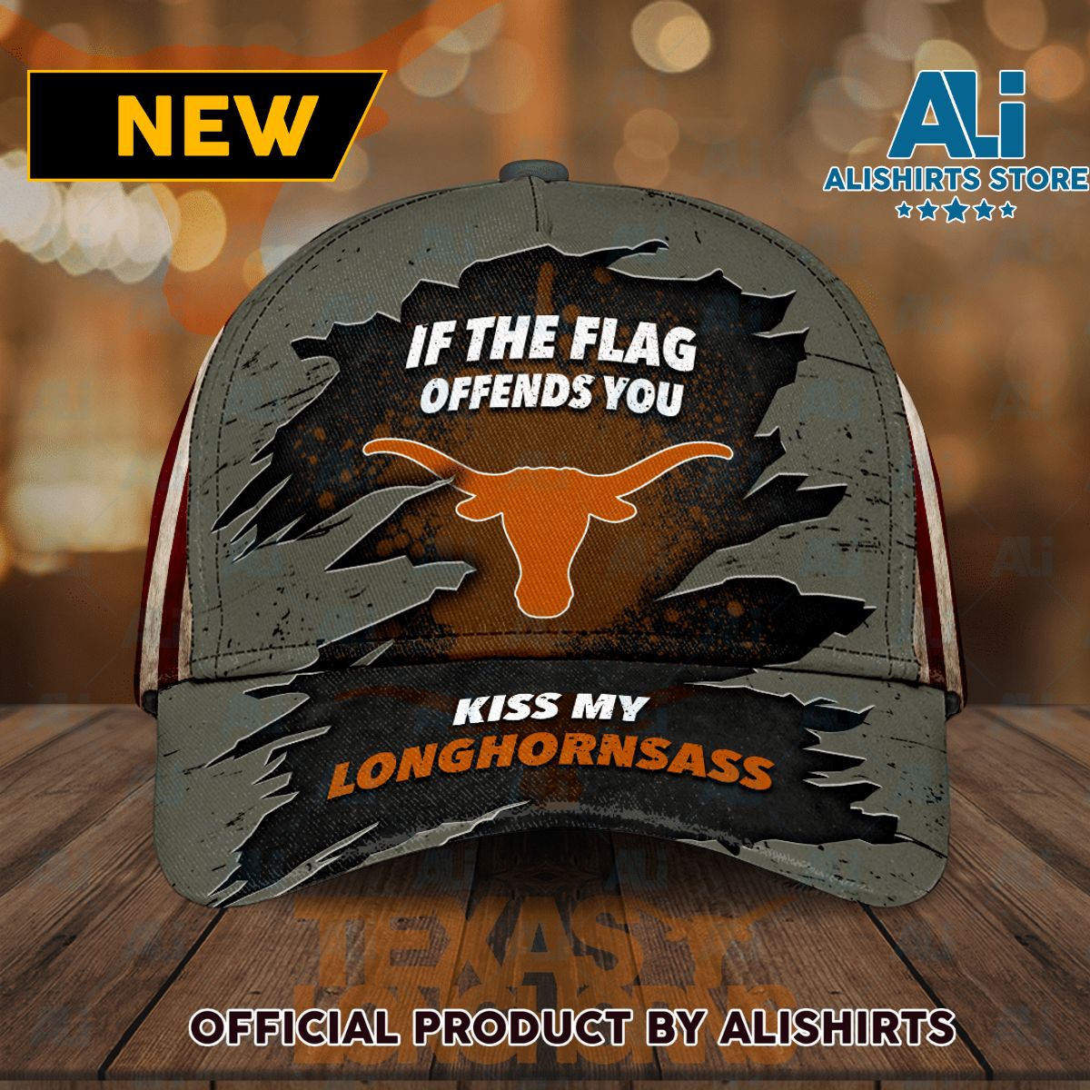 Texas Longhorns If The Flag Offends You Kiss My Longhornsass Classic Baseball Cap