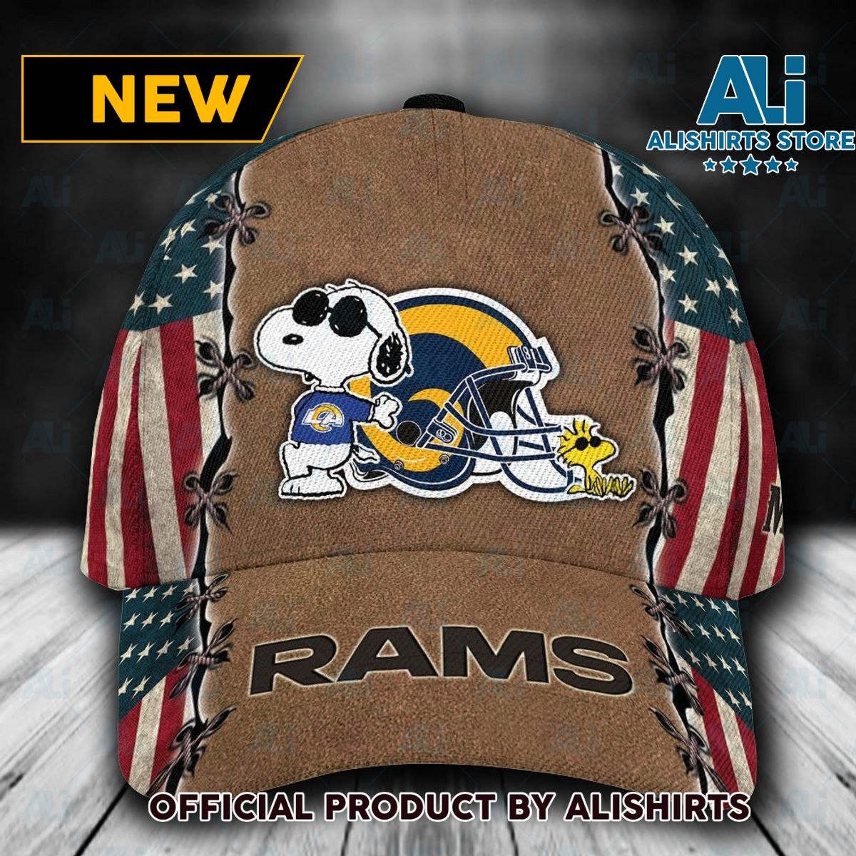 Personalized Los Angeles Rams Snoopy Classic Cap