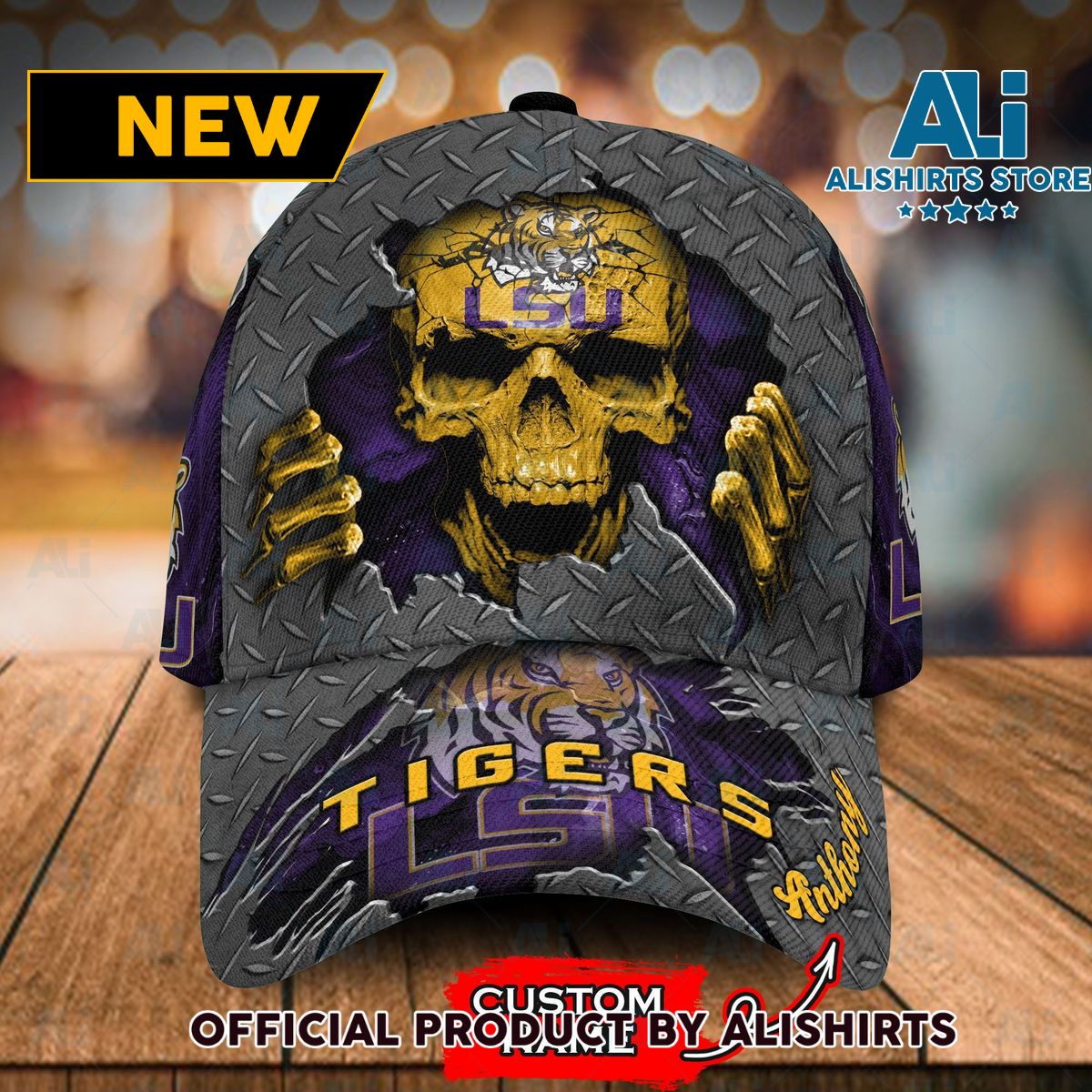 Personalized LSU Tigers Skeleton Classic Cap