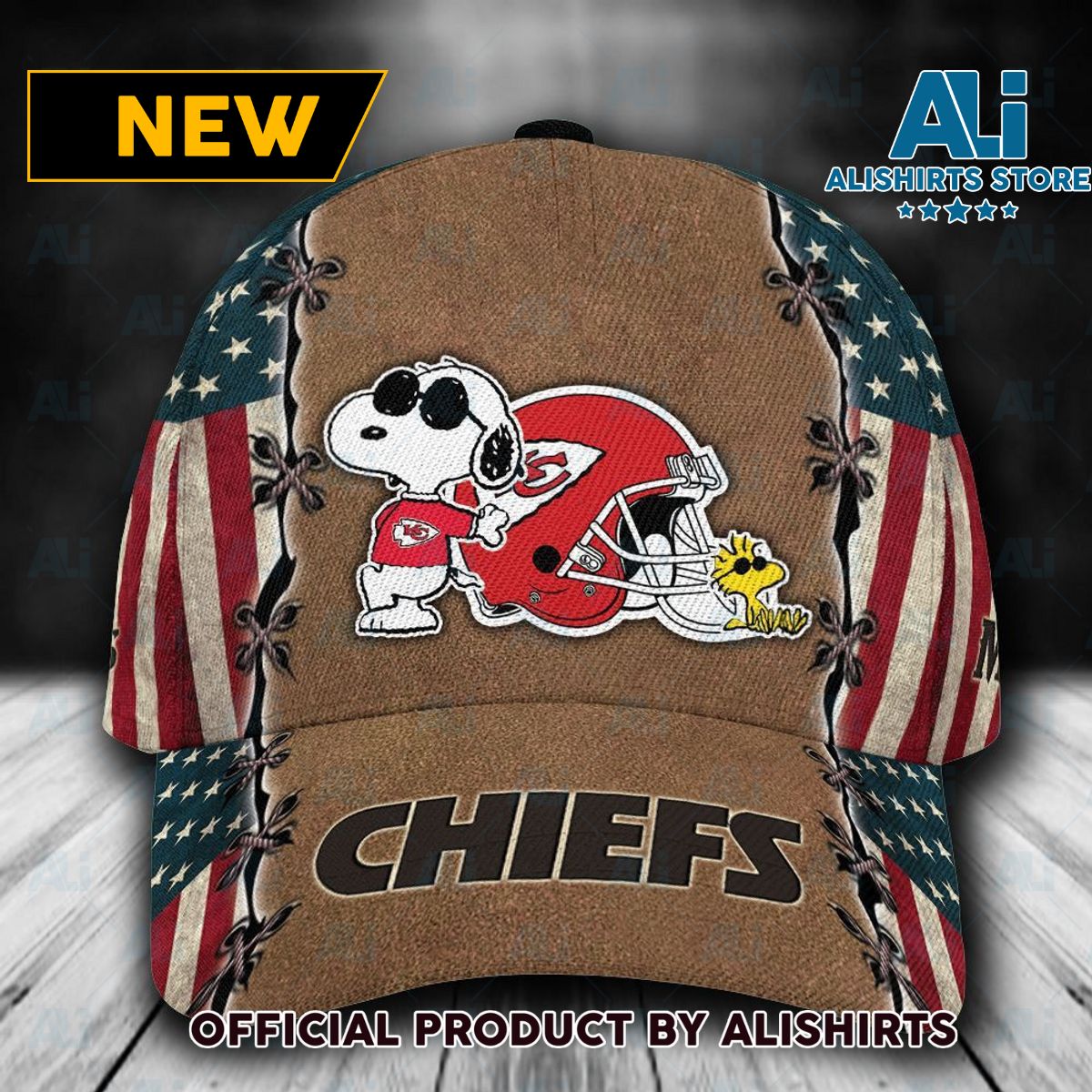 Personalized Kansas City Chiefs Snoopy Classic Cap