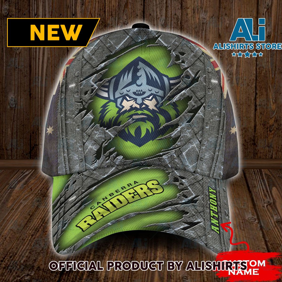 Personalized Canberra Raiders NRL Classic Cap