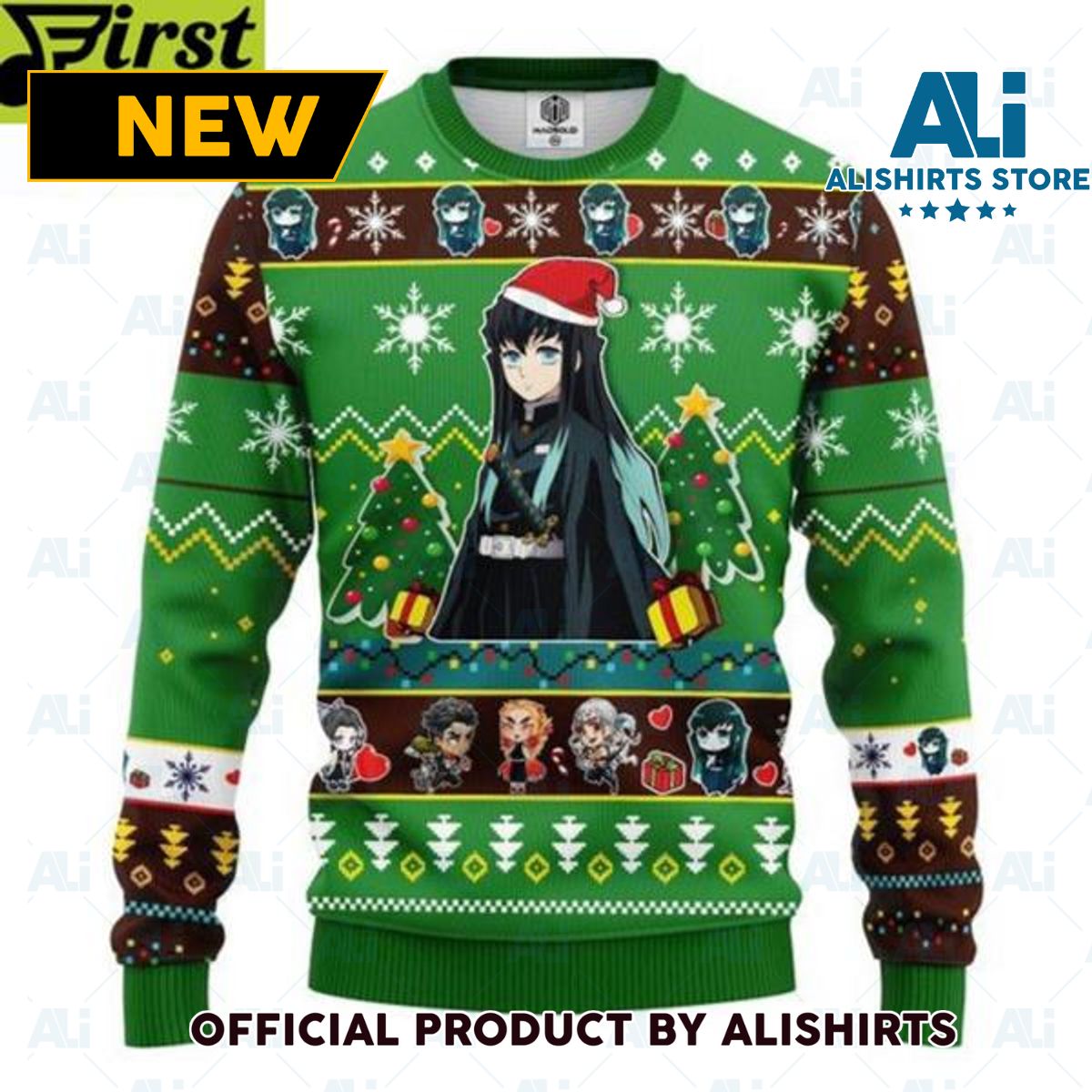 Muichiro Tokito Demon Slayer Chibi Demon Slayer Ugly Christmas Sweater