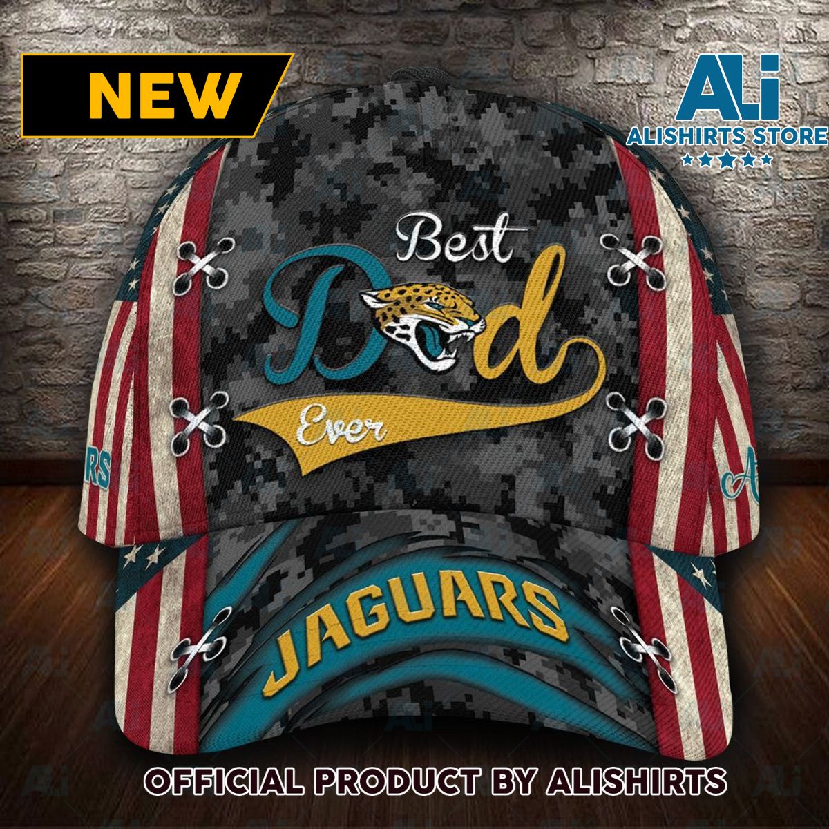 Personalized Jacksonville Jaguars Best Dad Classic Cap