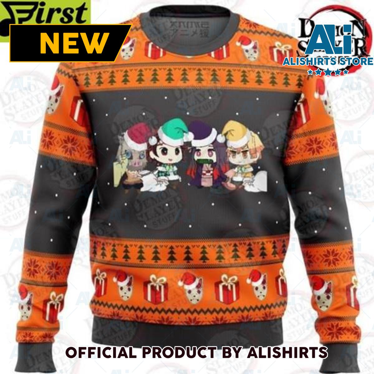 Demon Slayer Chibi Premium Ugly Christmas Sweater