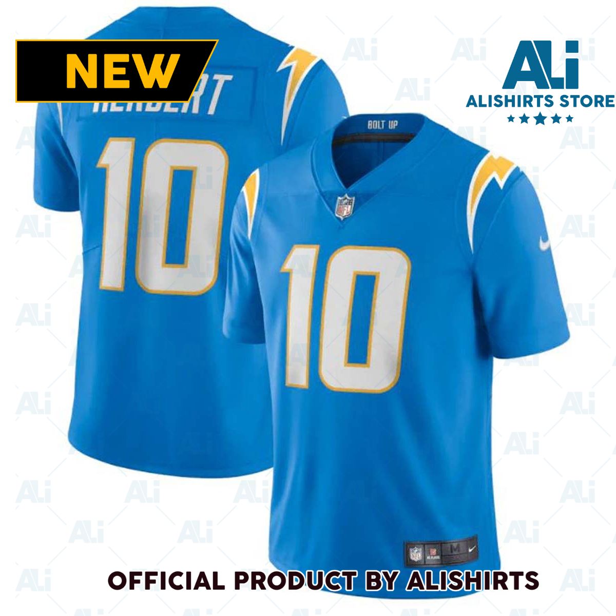 Nike Los Angeles Chargers Justin Herbert  10 Limited NFL Football Jersey