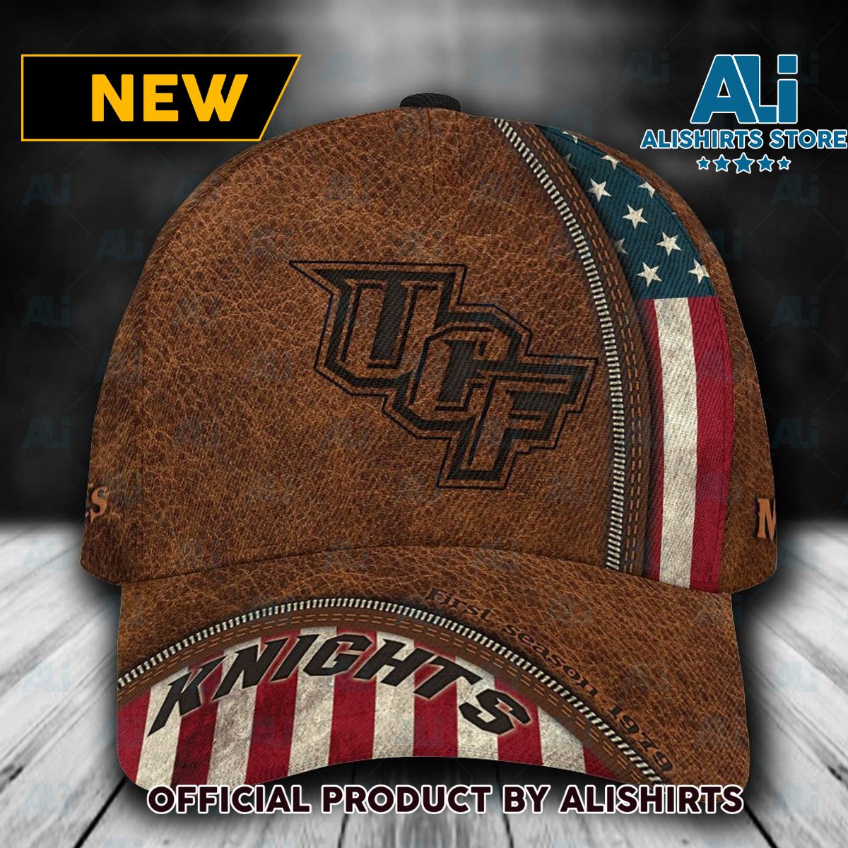 Personalized UCF Knights USA Flag Zip Classic Cap