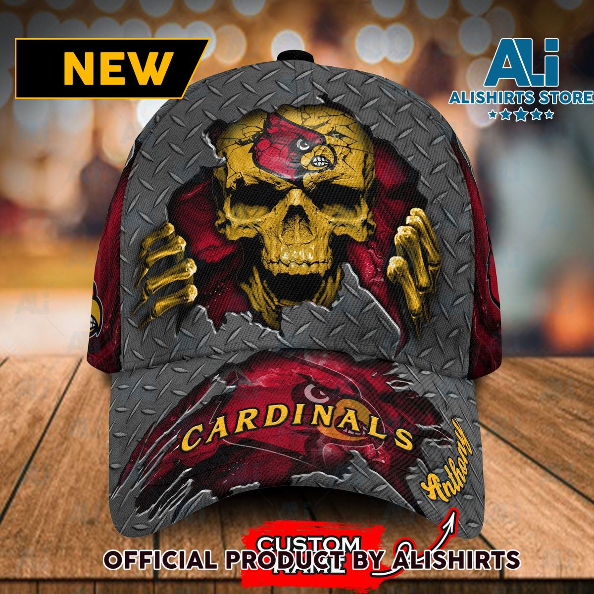 Personalized Louisville Cardinals Skeleton Classic Cap