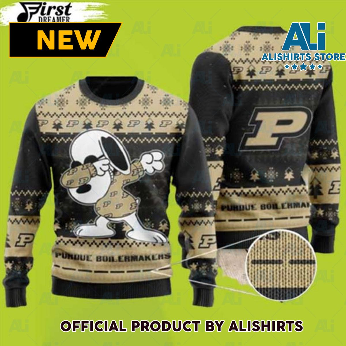 Snoopy Ugly Christmas Sweater Purdue Boilermakers Ugly Sweater For Christmas