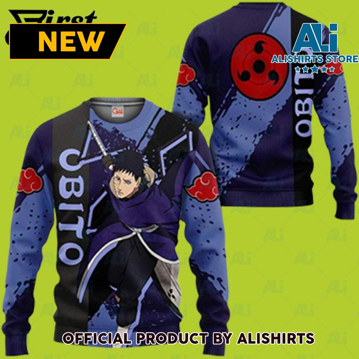 Obito Akatsuki Naruto Ugly Christmas SweaterCustom Anime Akatsuki Sweater