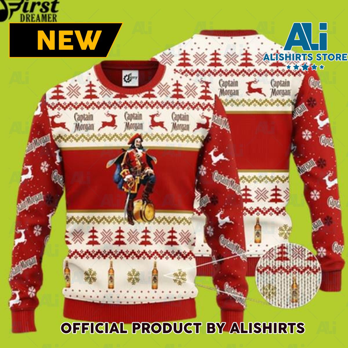 Captain Morgan Ugly Christmas Ugly Sweater