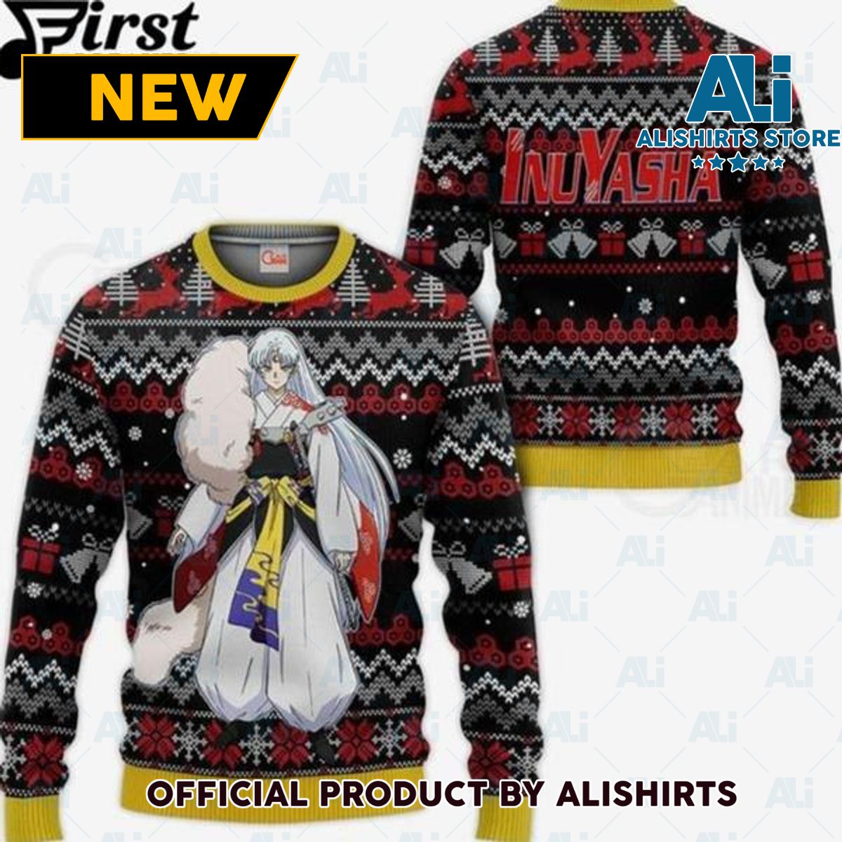 Sesshomaru Ugly Christmas Sweater Inuyasha