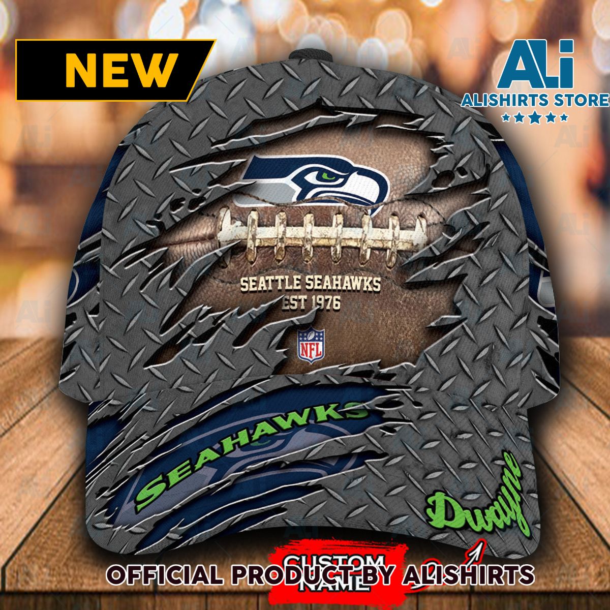 Personalized Seattle Seahawks Luxury Classic Cap