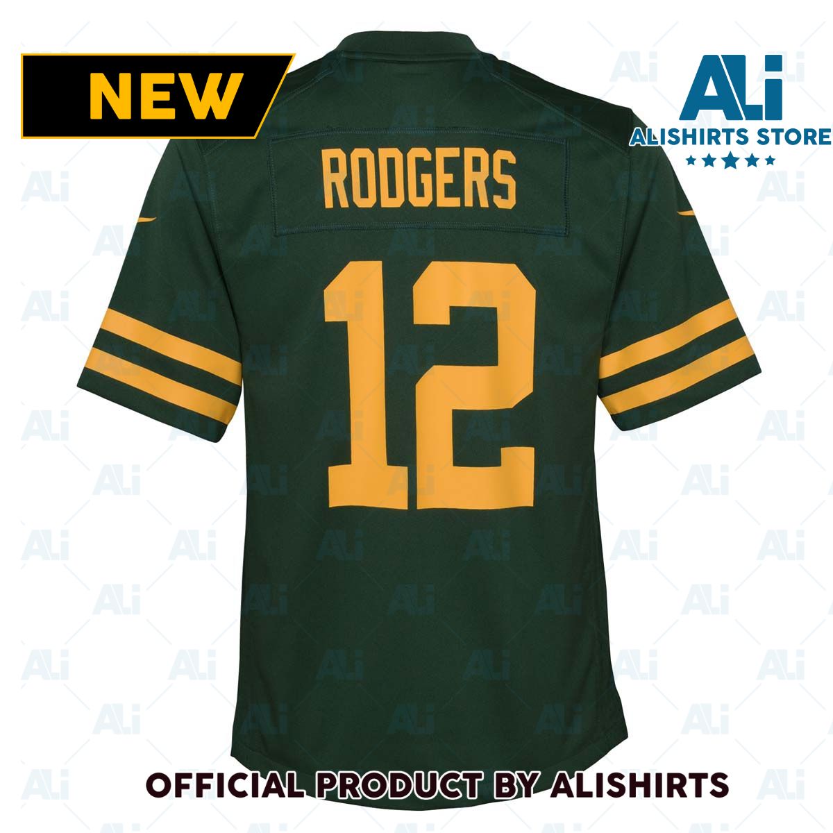 Nike Green Bay Packers Aaron Rodgers  12 Alternate Game NFL Football Jersey