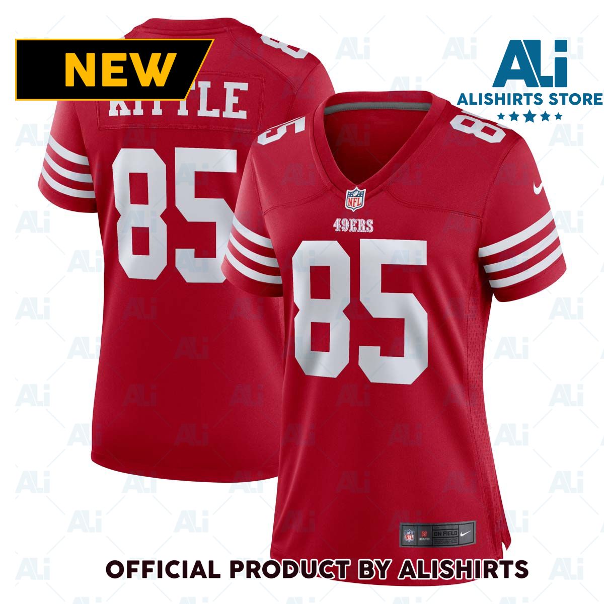 Nike Women's San Francisco 49ers George Kittle  85 Game NFL Football Jersey