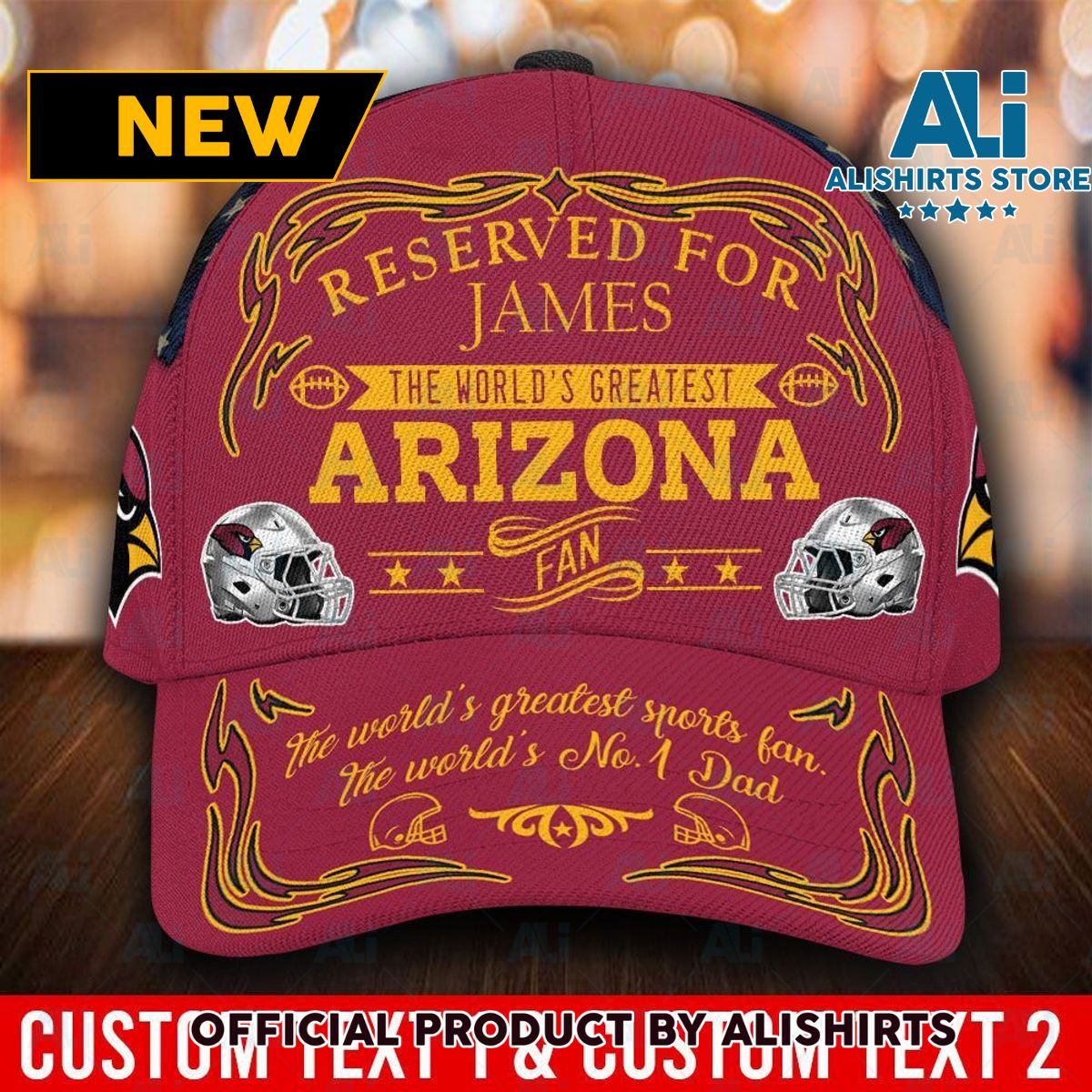 Personalized Arizona Cardinals World Greatest Fan Classic Cap