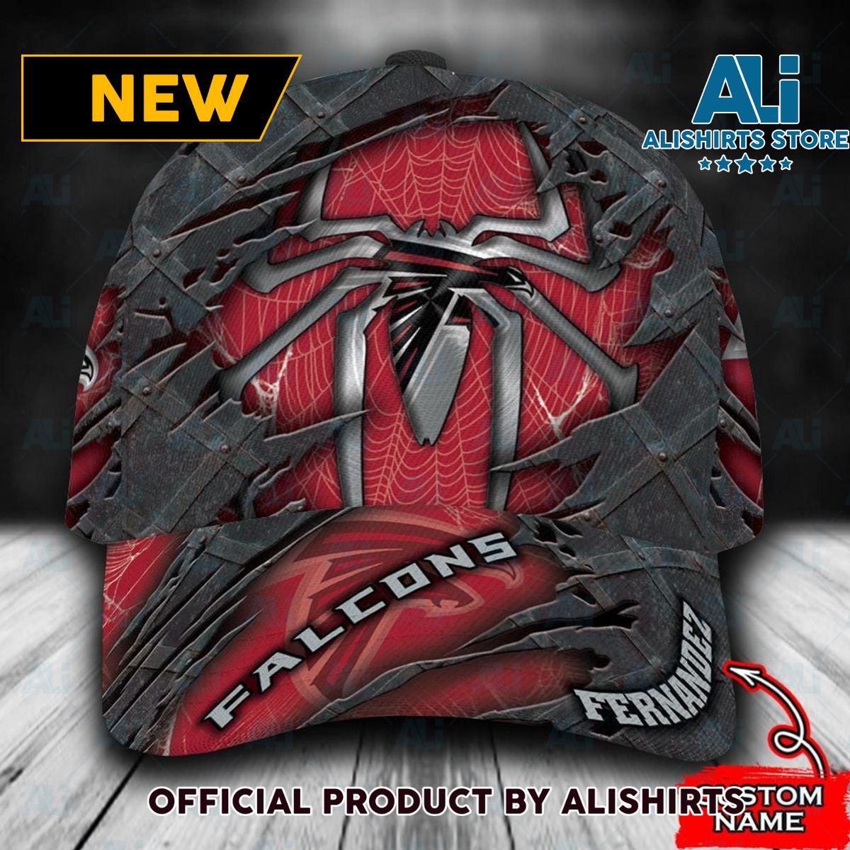 Personalized Atlanta Falcons Spider Man All Over Print 3D Classic Cap