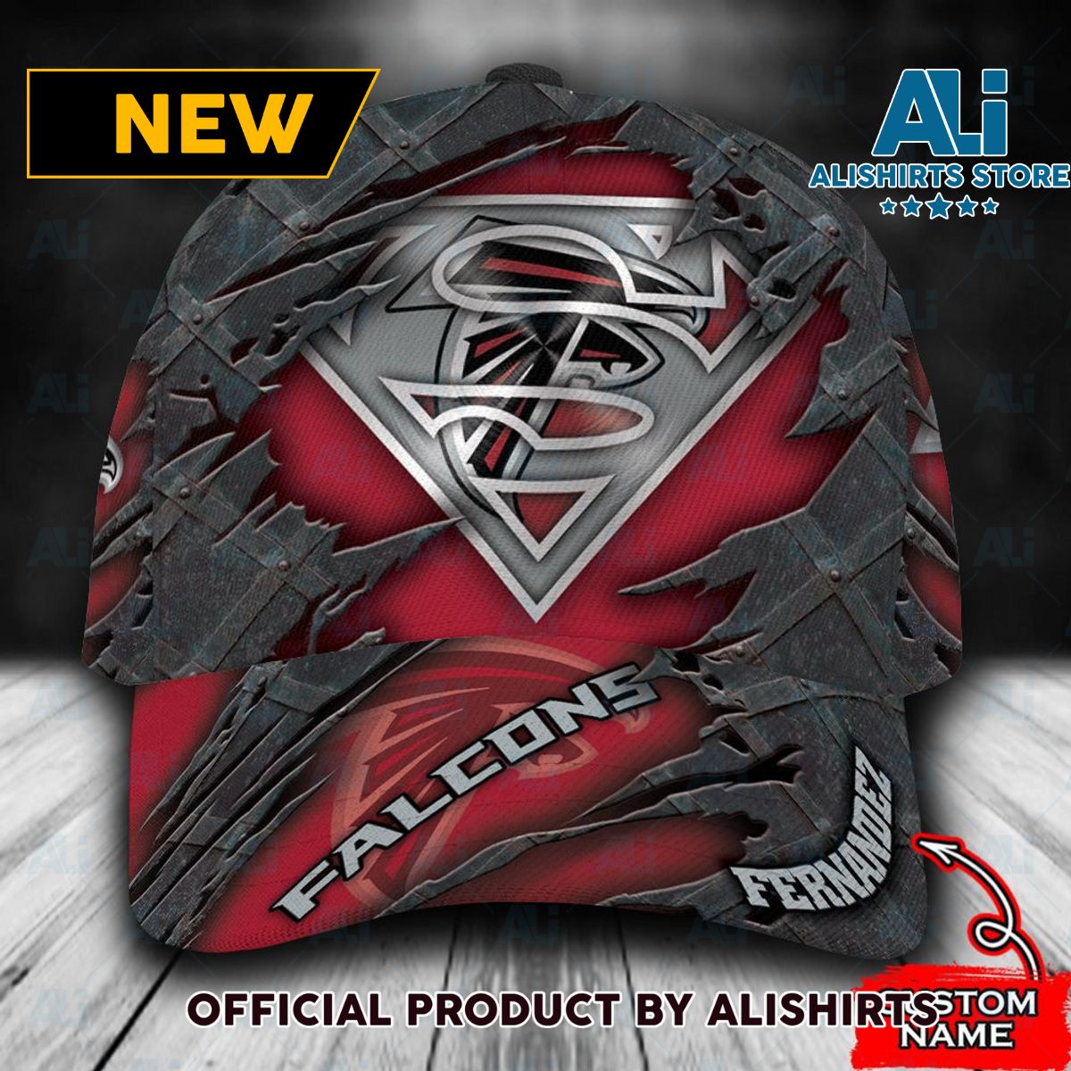 Personalized Atlanta Falcons Superman Classic Cap