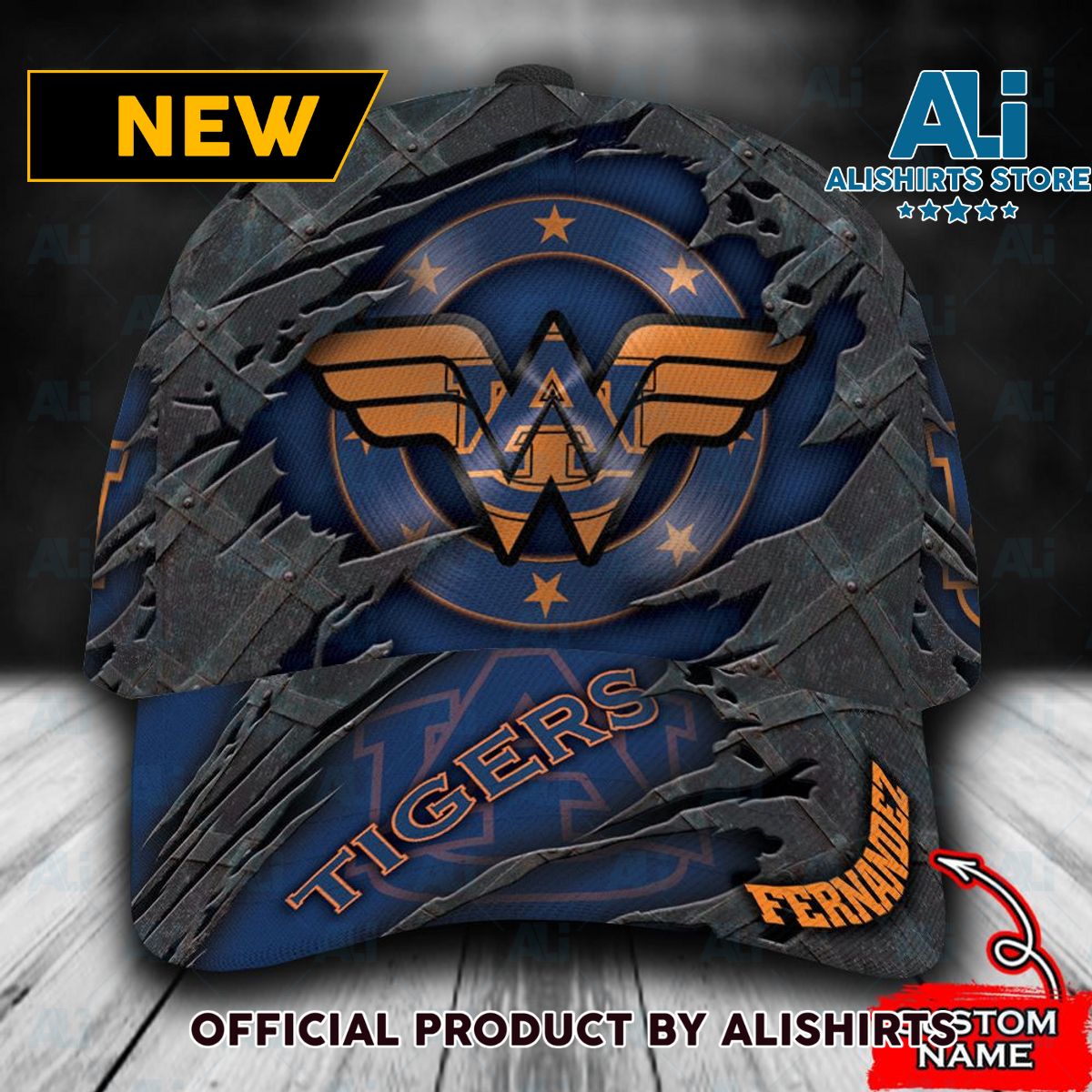 Personalized Auburn Tigers Wonder Woman Classic Cap