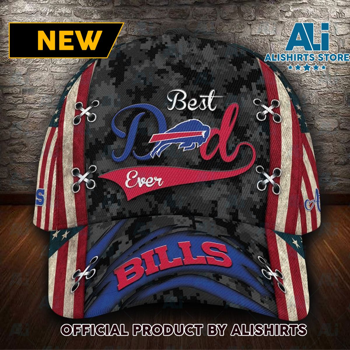 Personalized Buffalo Bills Best Dad Ever Classic Cap