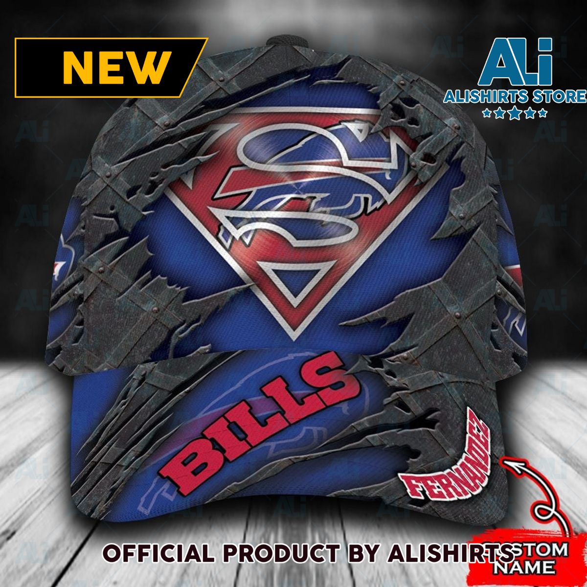 Personalized Buffalo Bills Superman All Over Print 3D Classic Cap