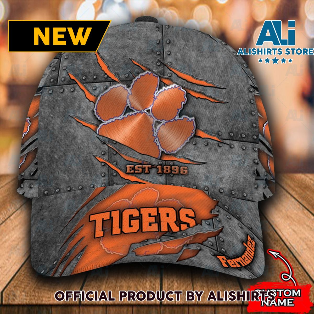 Personalized Clemson Tigers All Over Print 3D Classic Cap