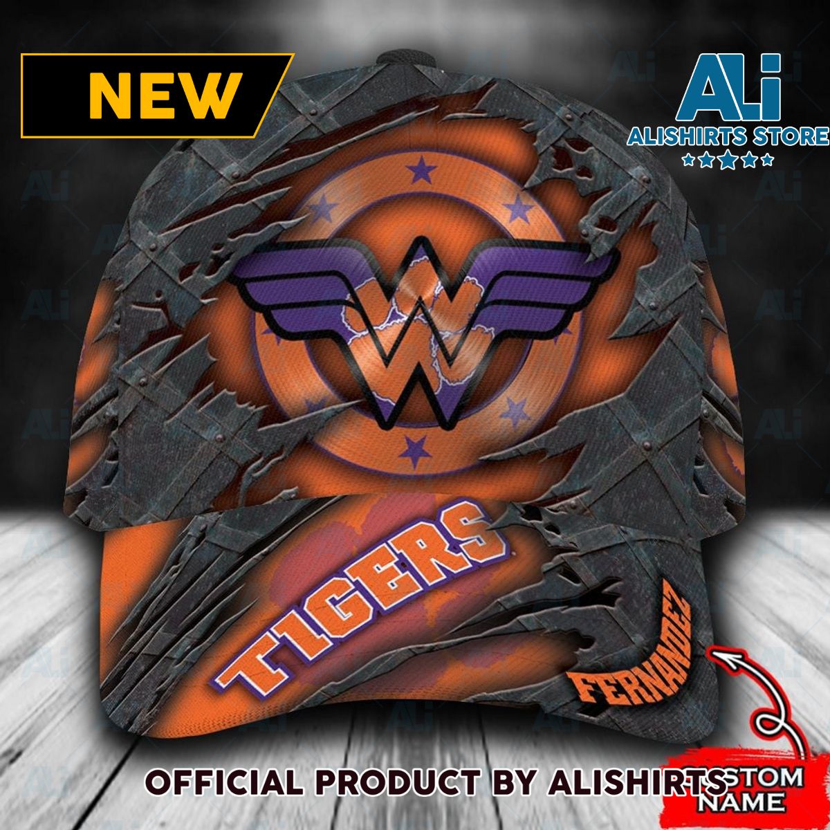 Personalized Clemson Tigers Wonder Woman All Over Print 3D Classic Cap