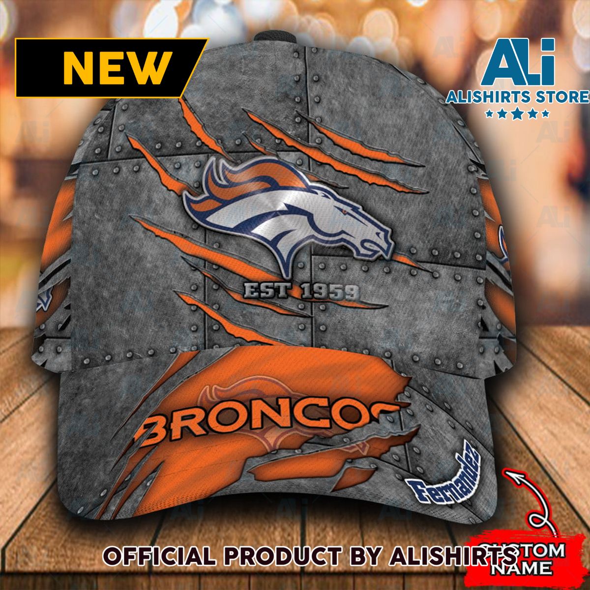 Personalized Denver Broncos All Over Print 3D Classic Cap