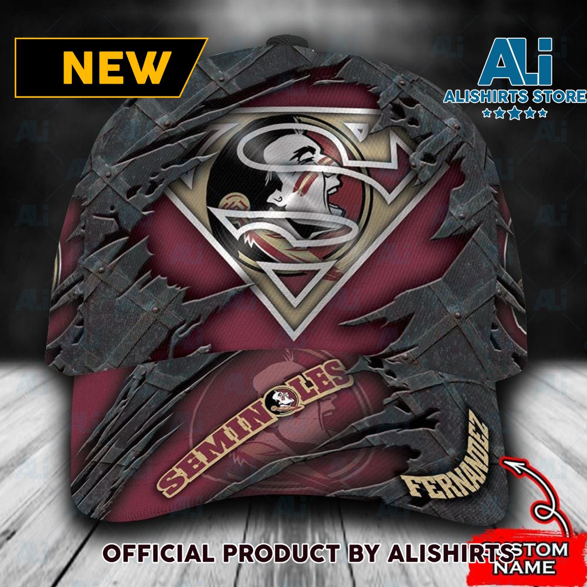 Personalized Florida State Seminoles Superman Classic Cap