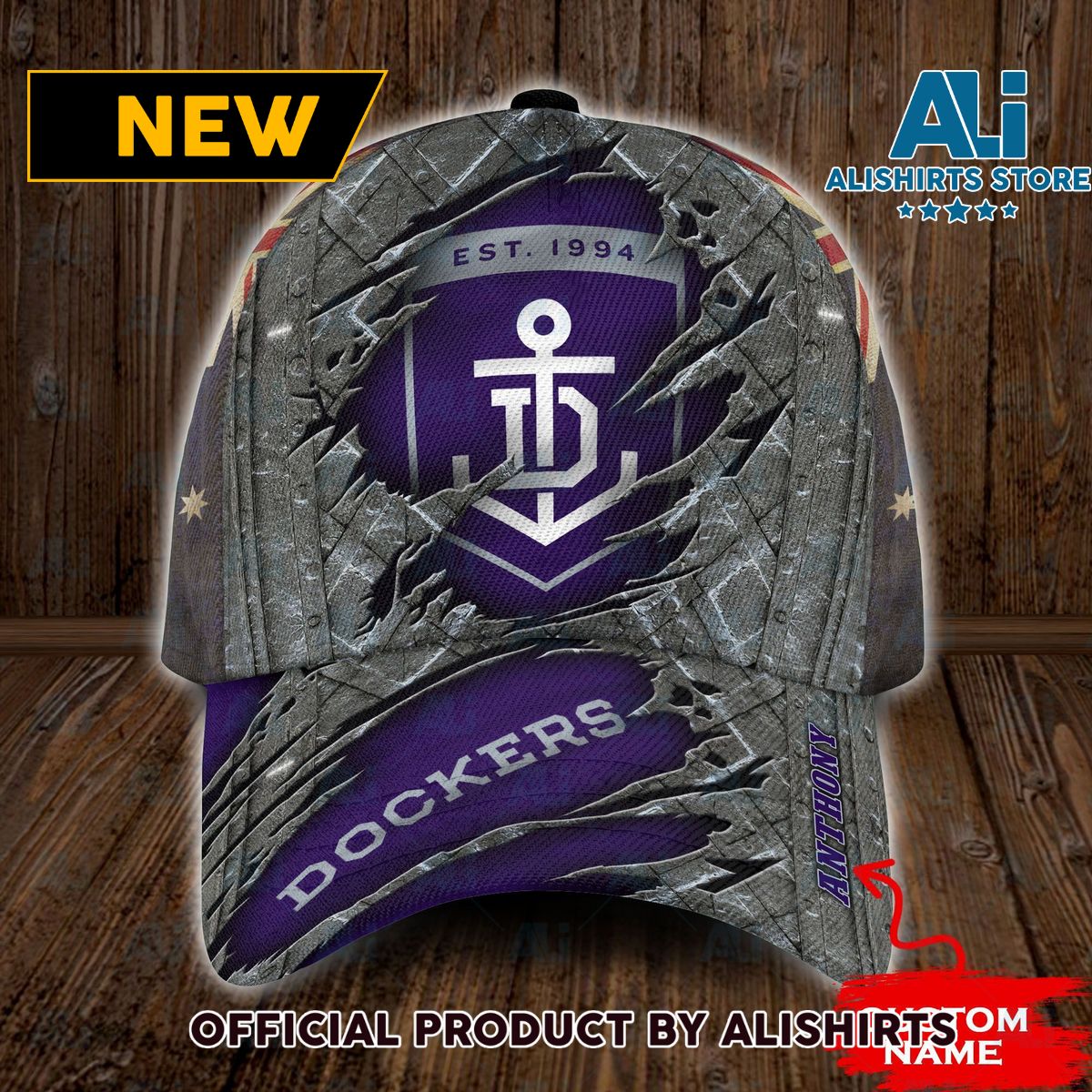 Personalized Fremantle Dockers AFL Classic Cap