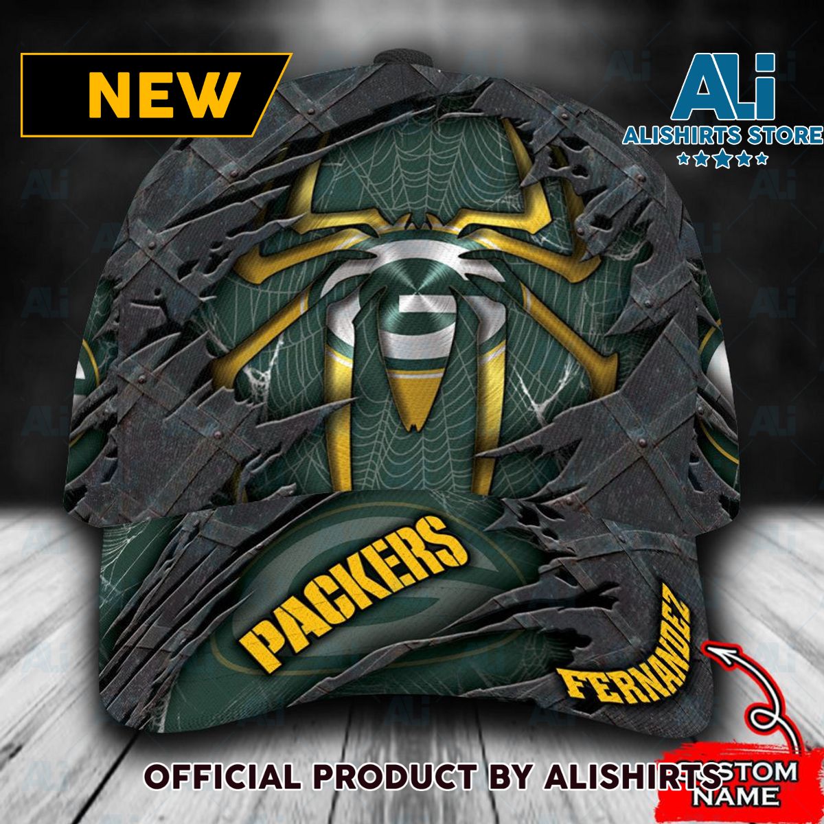 Personalized Green Bay Packers Spider Man Classic Cap