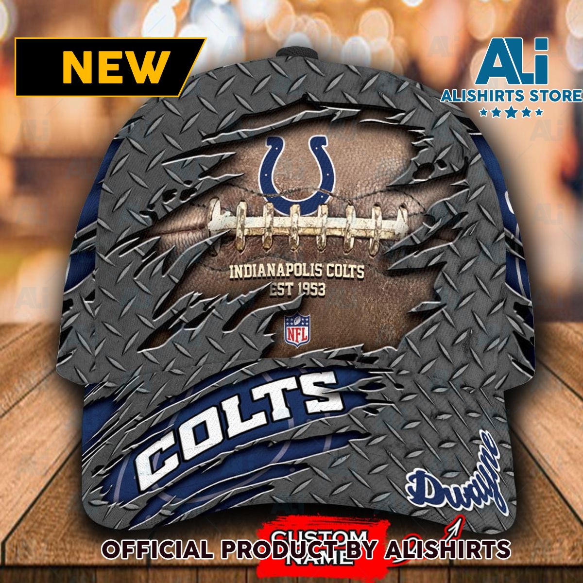 Personalized Indianapolis Colts All Over Print 3D Classic Cap