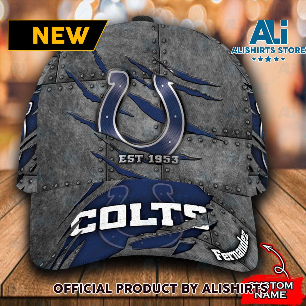 Personalized Indianapolis Colts Luxury All Over Print 3D Classic Cap