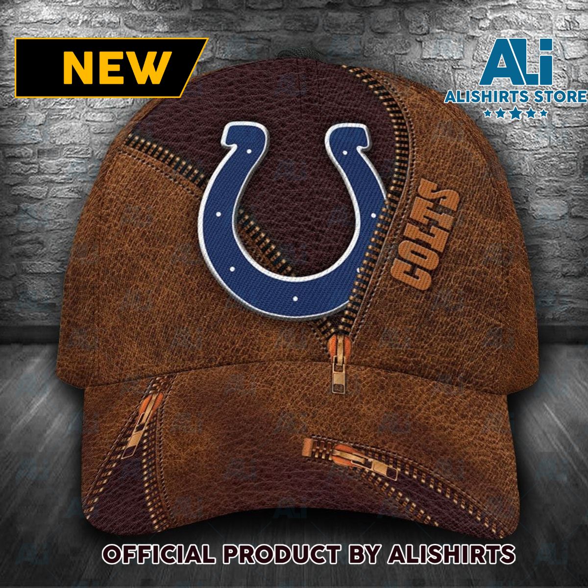 Personalized Indianapolis Colts Zip All Over Print 3D Classic Cap