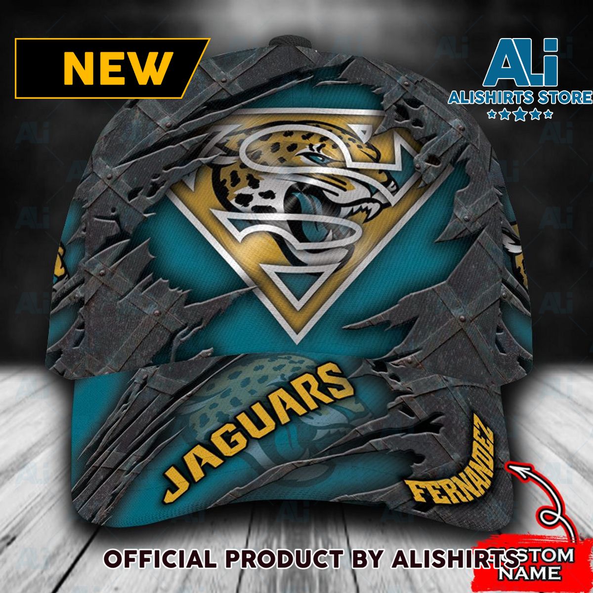 Personalized Jacksonville Jaguars Superman Classic Cap