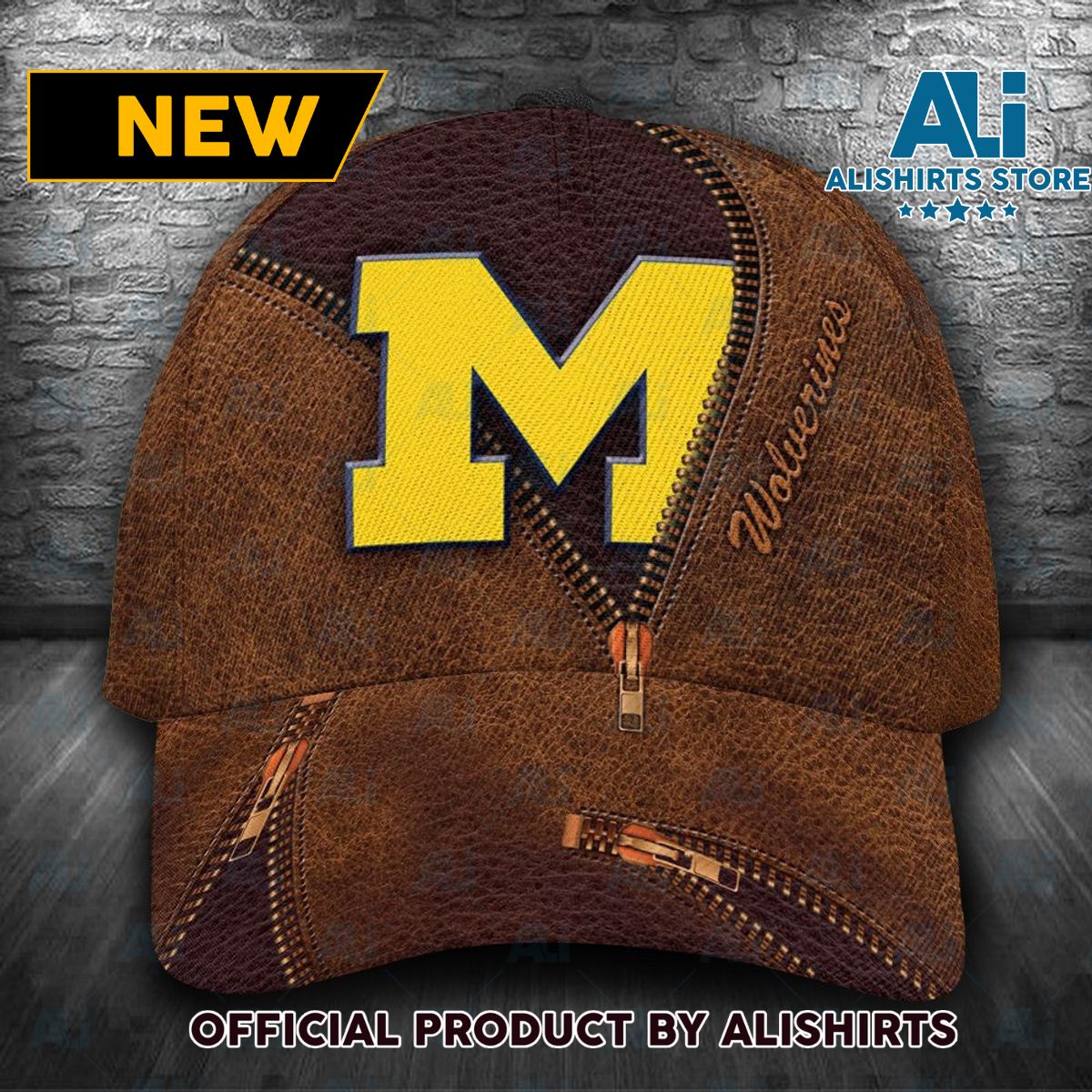 Personalized Michigan Wolverines Zip Classic Cap