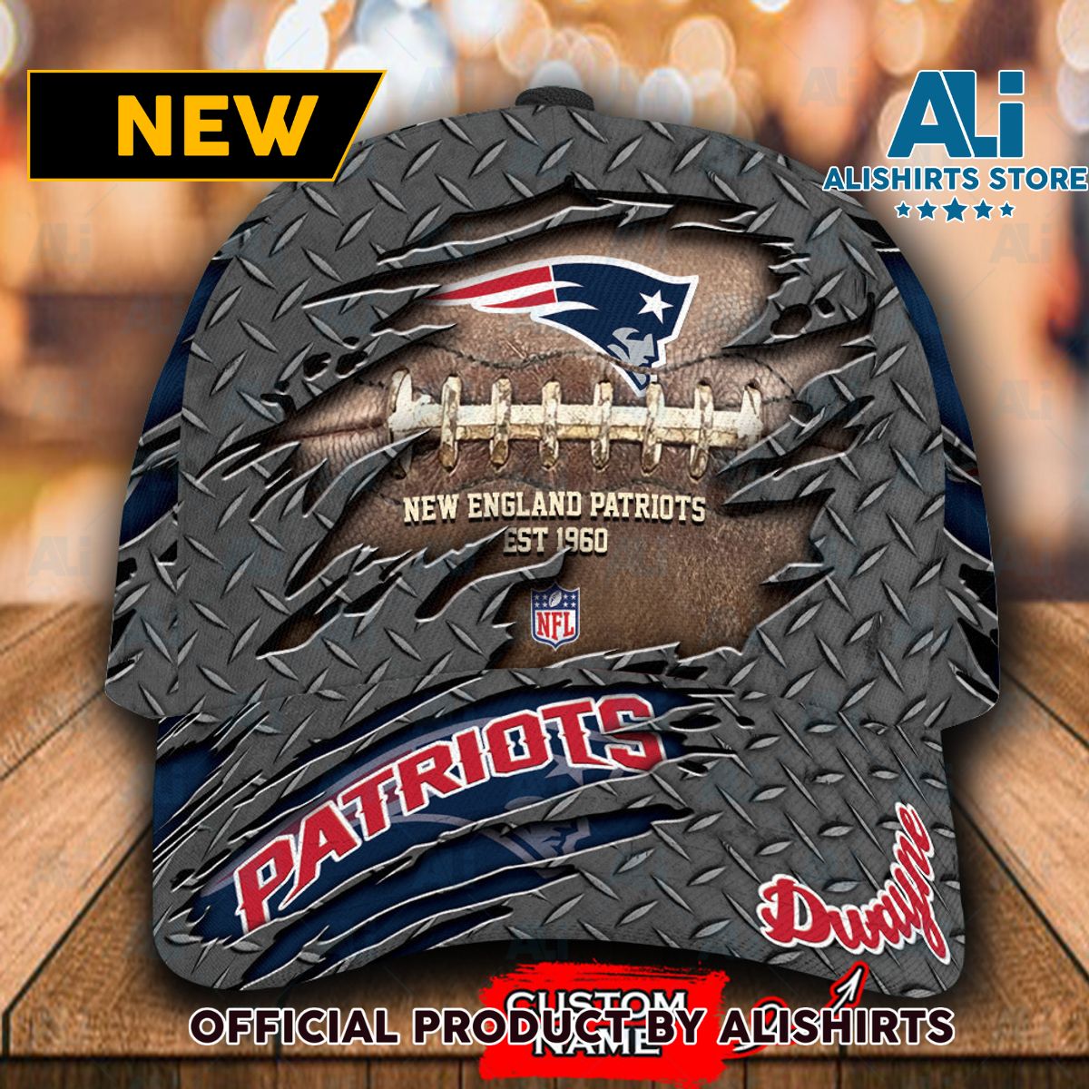 Personalized New England Patriots Luxury Classic Cap