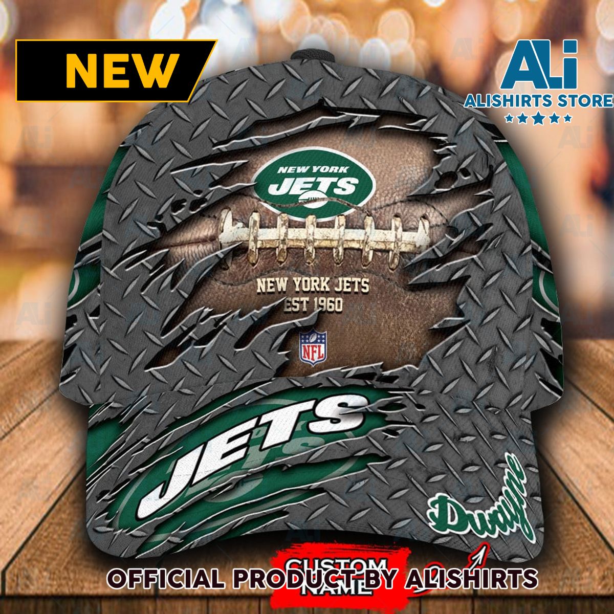 Personalized New York Jets All Over Print 3D Classic Cap