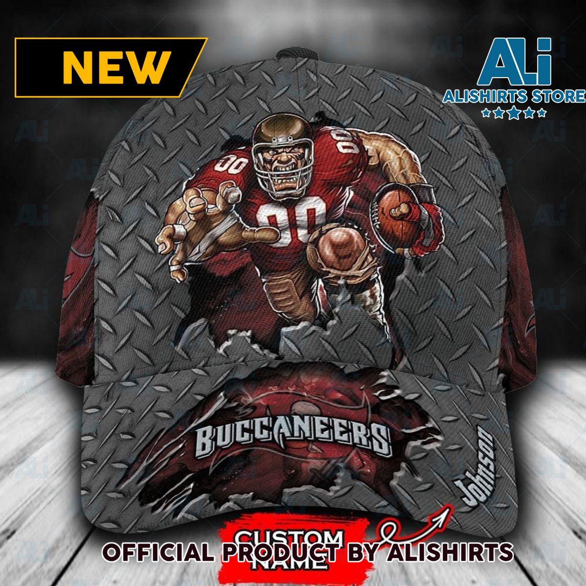 Personalized Tampa Bay Buccaneers Mascot All Over Print 3D Classic Cap