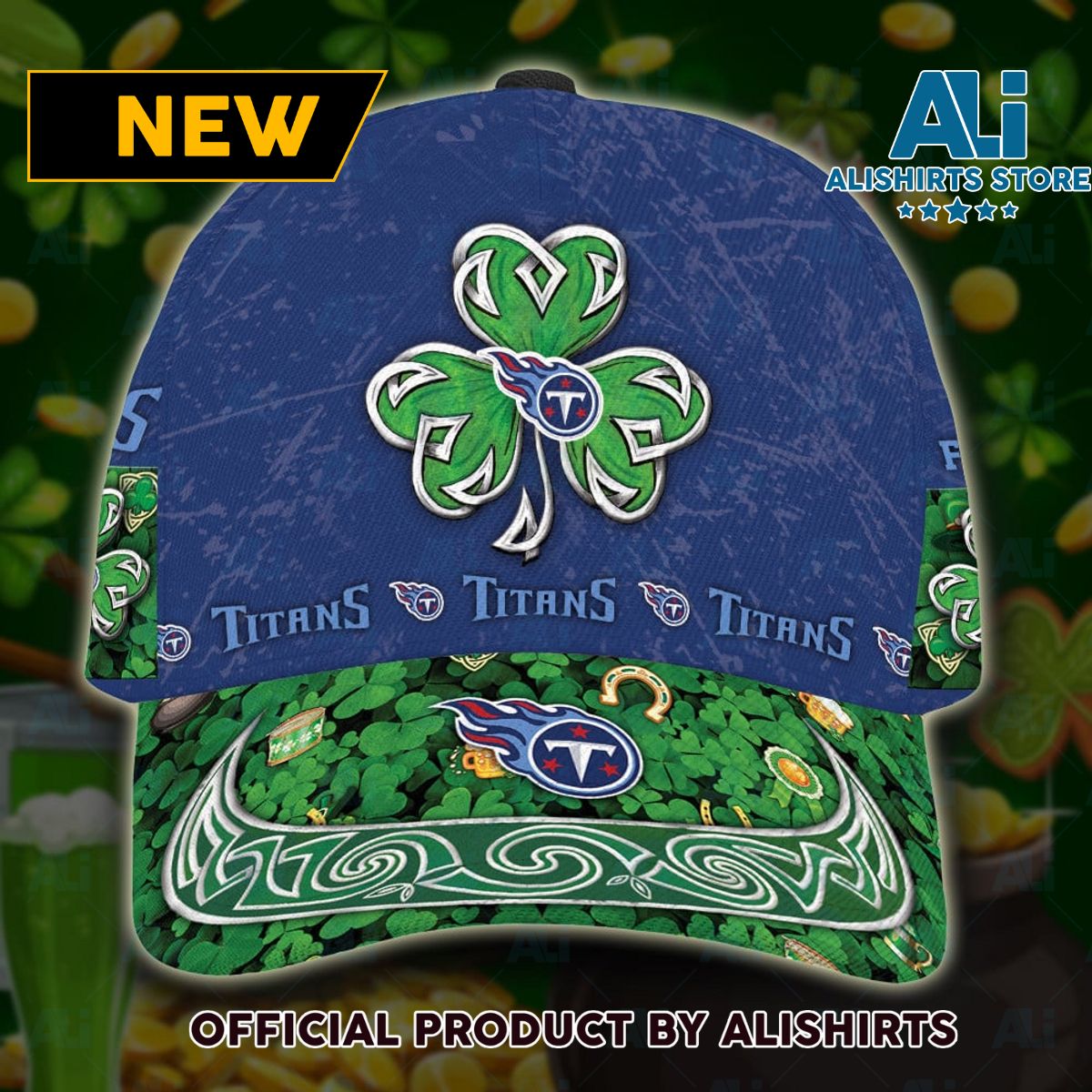 Personalized Tennessee Titans St Patricks Day All Over Print 3D Classic Cap