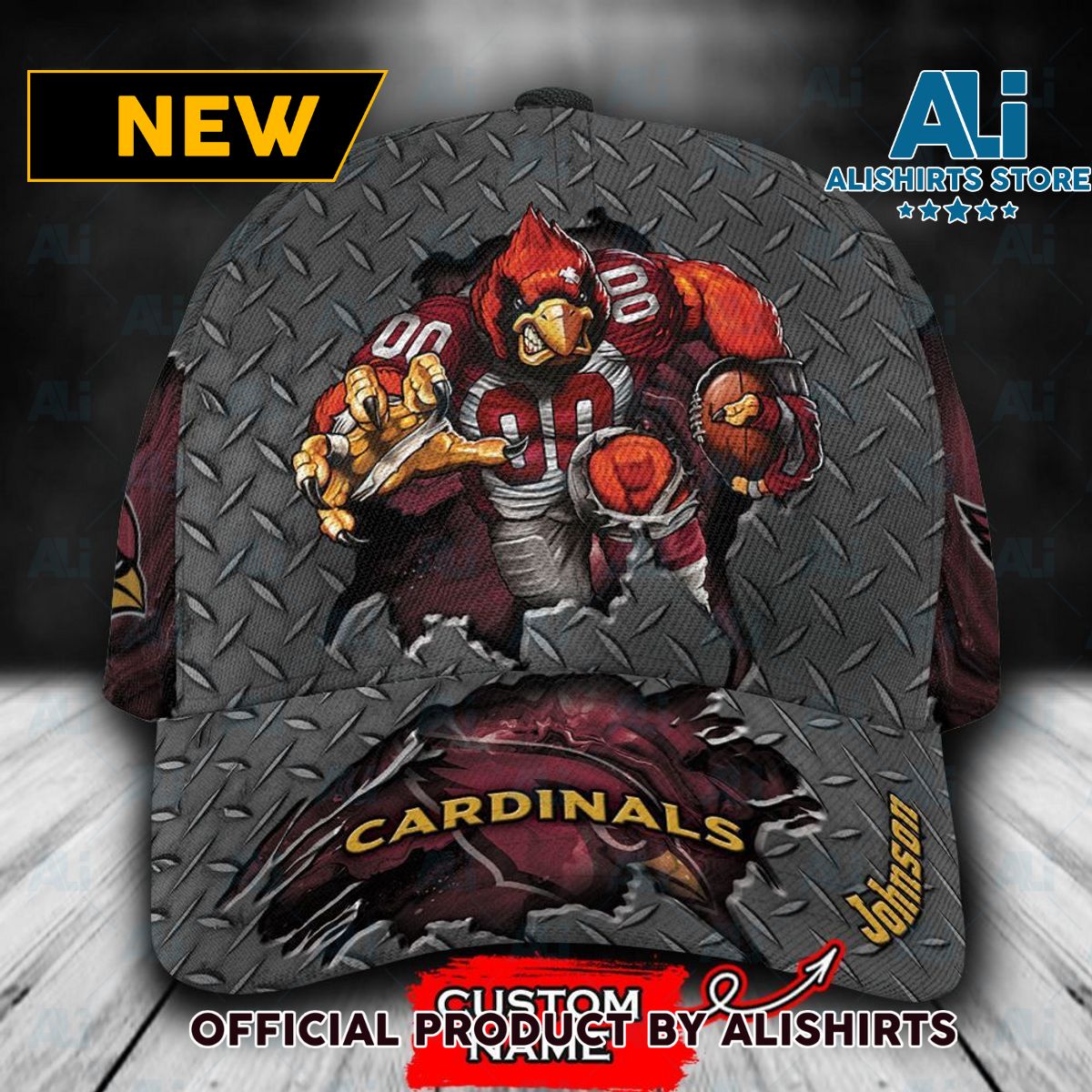 Personalized Arizona Cardinals Mascot Classic Cap