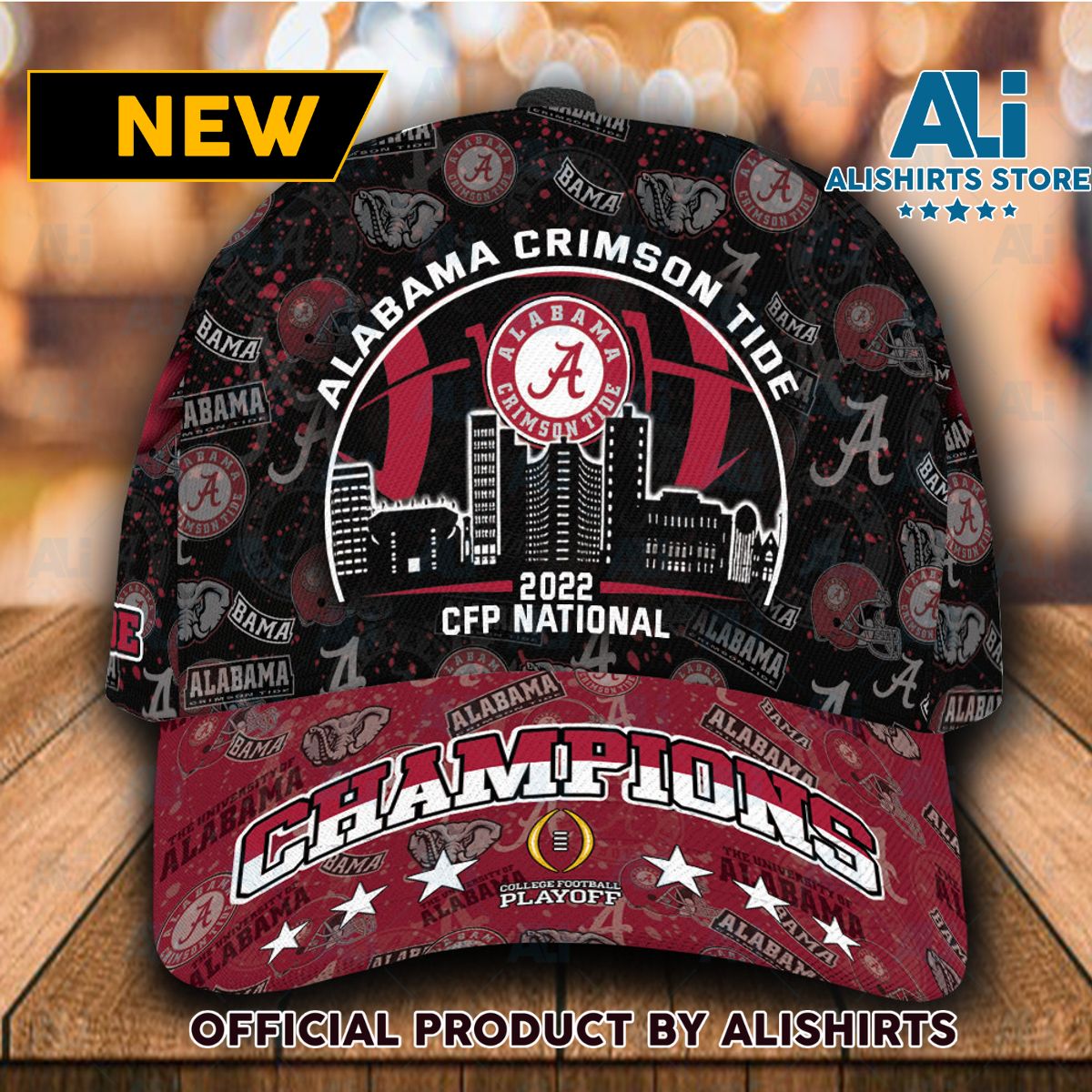 Personalized Alabama Crimson Tide College Football Playoff 2021-2022 Classic Cap