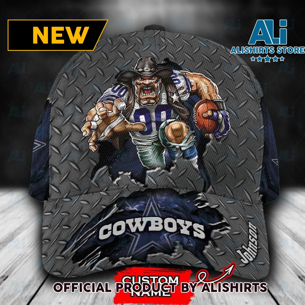 Personalized Dallas Cowboys Mascot Classic Cap