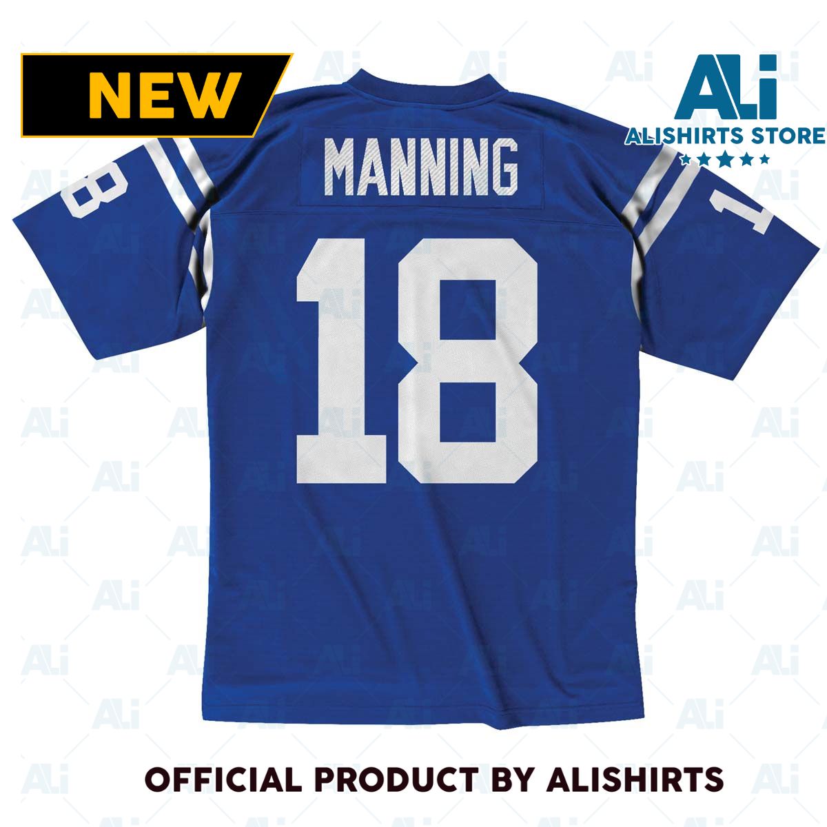 Mitchell and Ness Indianapolis Colts Peyton Manning  18 1998 Replica NFL Football Jersey